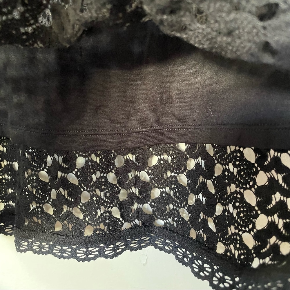 Free People Zanna Amhurst Black Crochet Dress Womens Medium - Picture 11 of 13